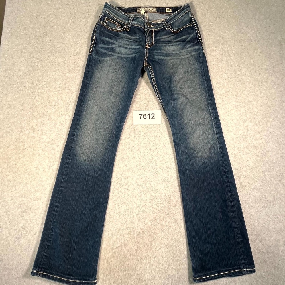 BKE Buckle Kate Bootcut Jeans Womens Size 27x33.5 Blue Denim Cotton Stretch